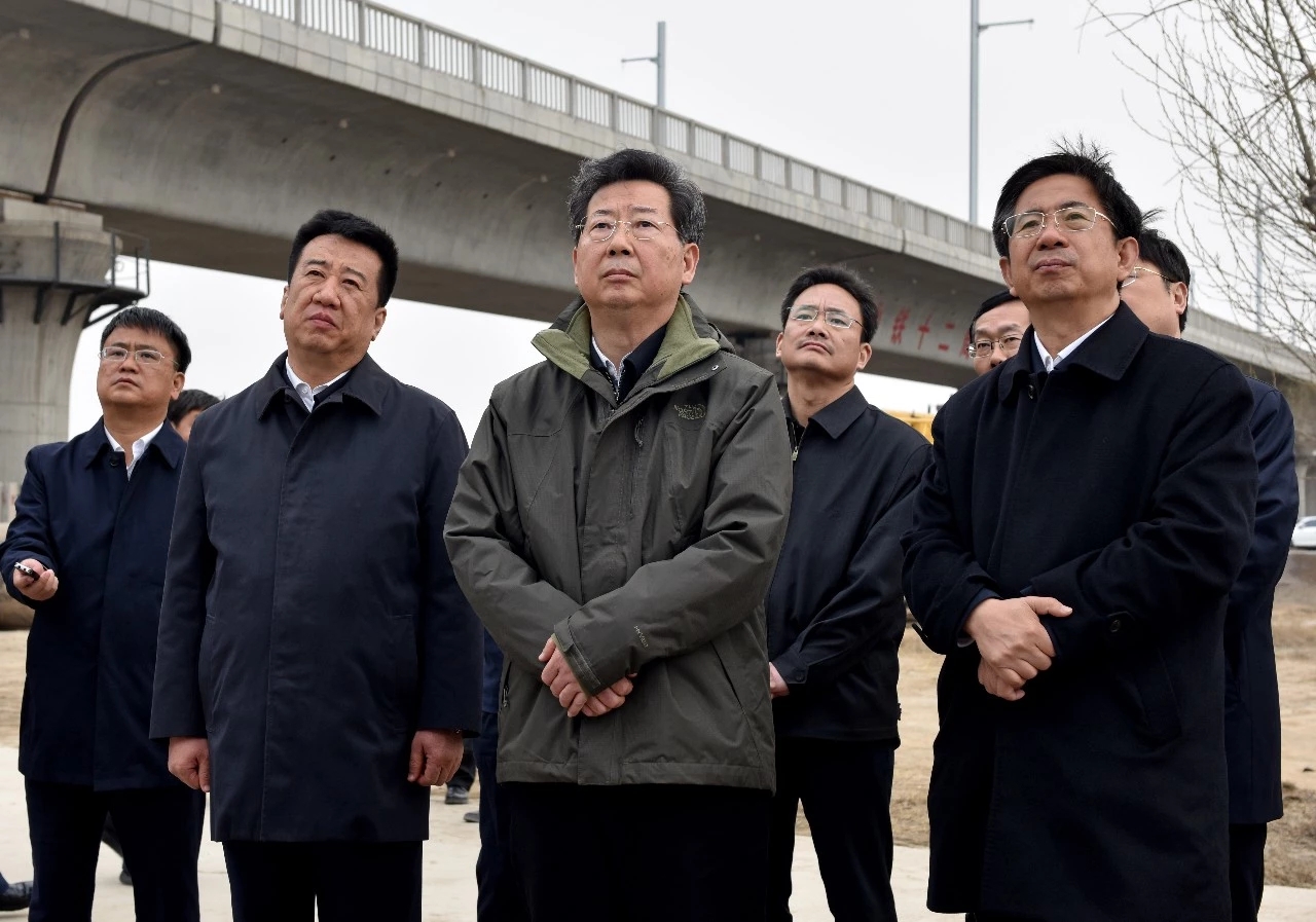 楼阳生调研公司大张高铁至韩原铁路联络线项目